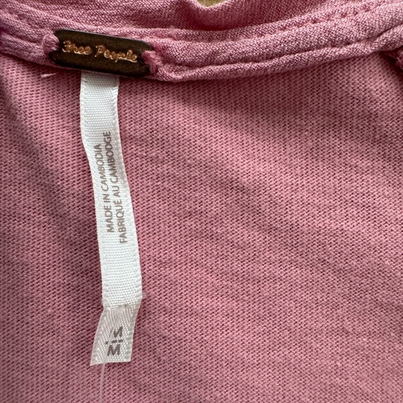 NWT Free People Kathy Tee ~ Rose Blush ~ Medium ~ NEW! - Picture 11 of 13